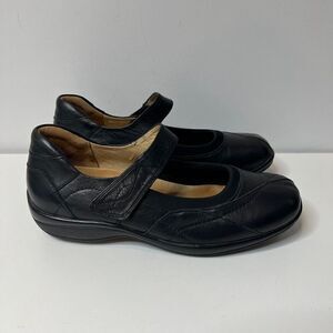 Ziera Shoes Mary Jane Leather Round Toe Comfort Support Joy Womens Size 42 Black